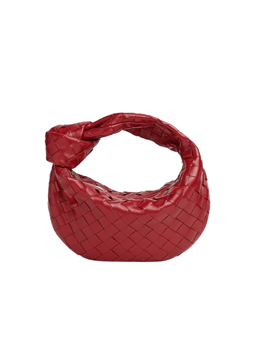 Rosea Small Woven Leather Bag