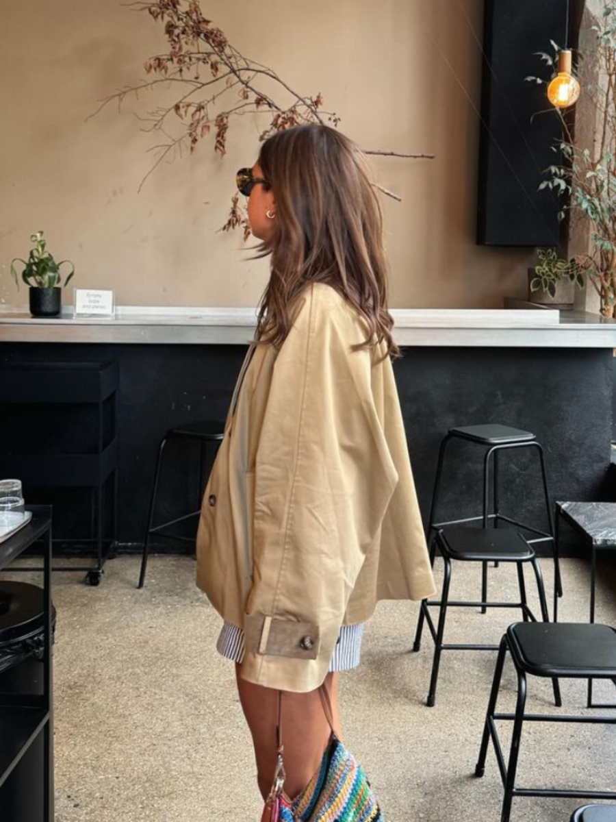 Rosea Short Trench Coat