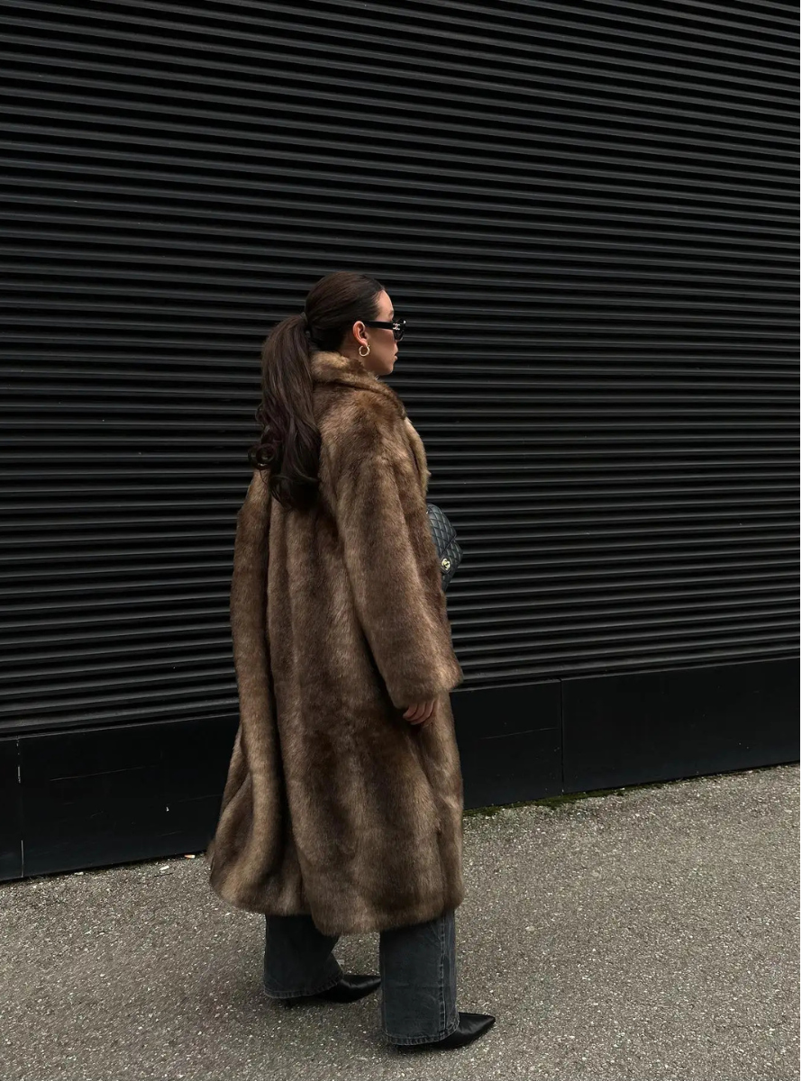 Rosea Winter Coat in Faux Fur