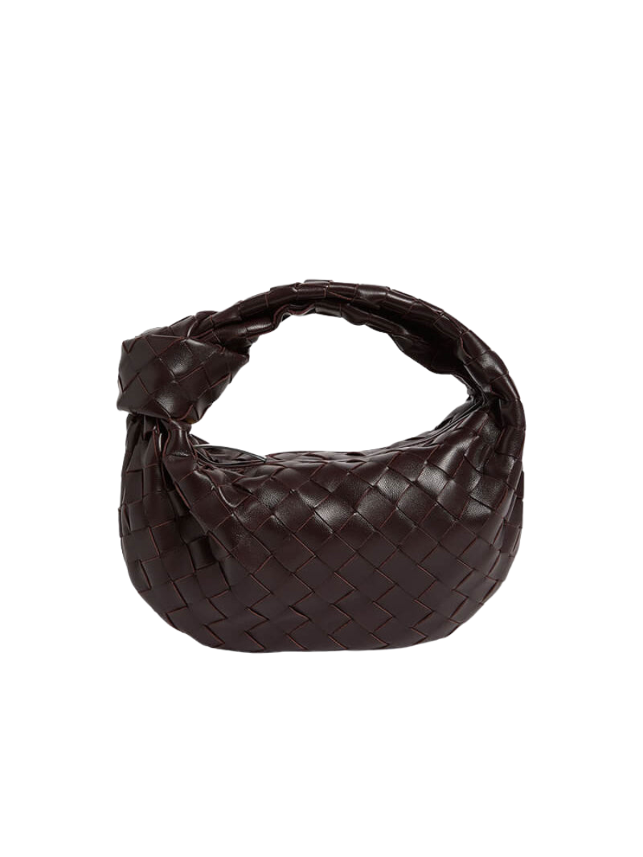 Rosea Small Woven Leather Bag