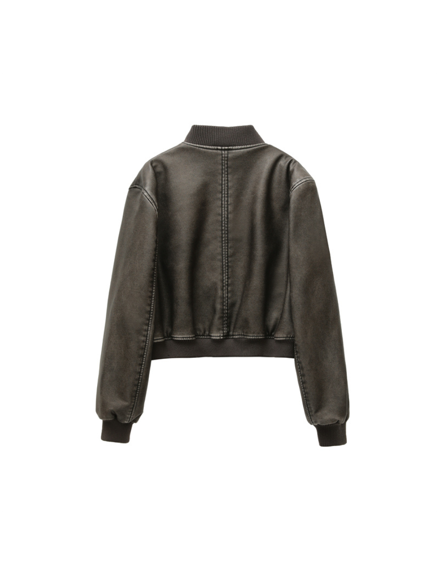 Rosea Washed Leather Jacket