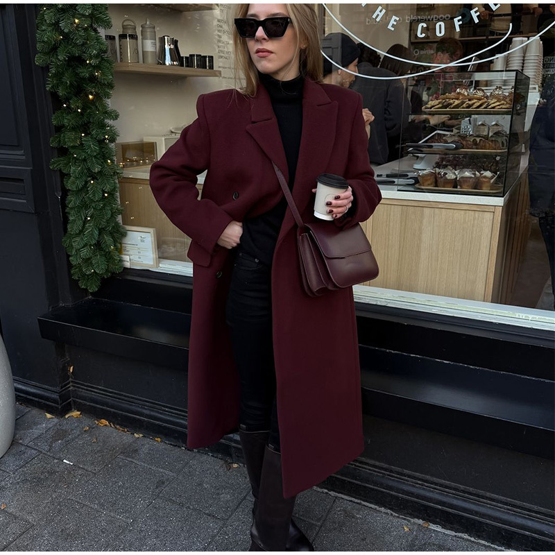 Rosea Red Trench Coat