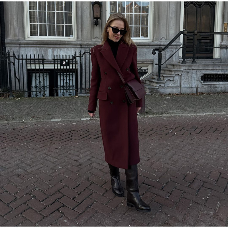 Rosea Red Trench Coat