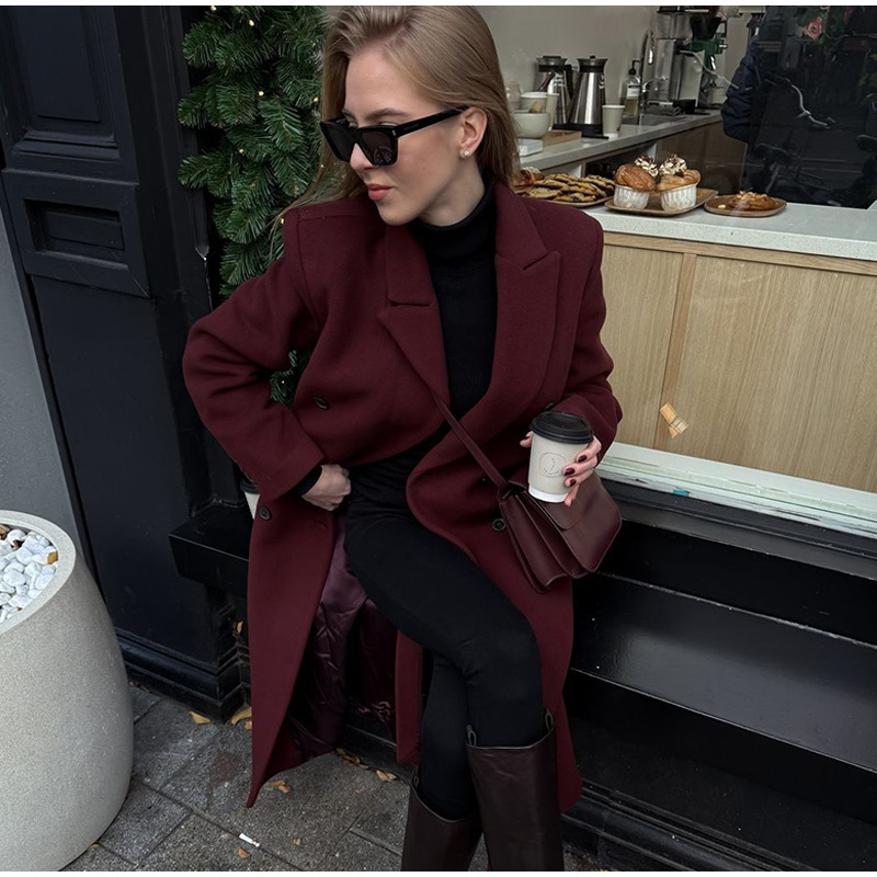 Rosea Red Trench Coat