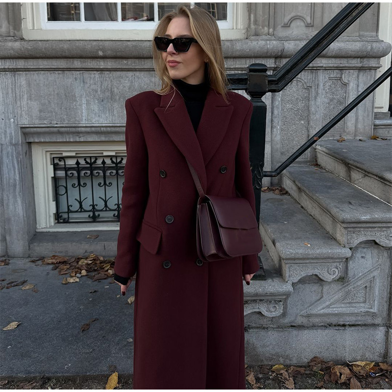 Rosea Red Trench Coat