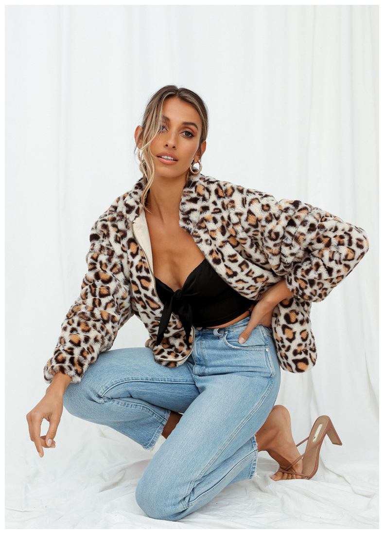 Rosea Allover Leopard Coat