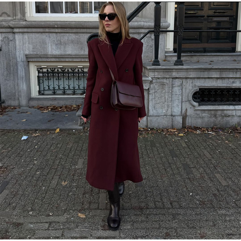 Rosea Red Trench Coat