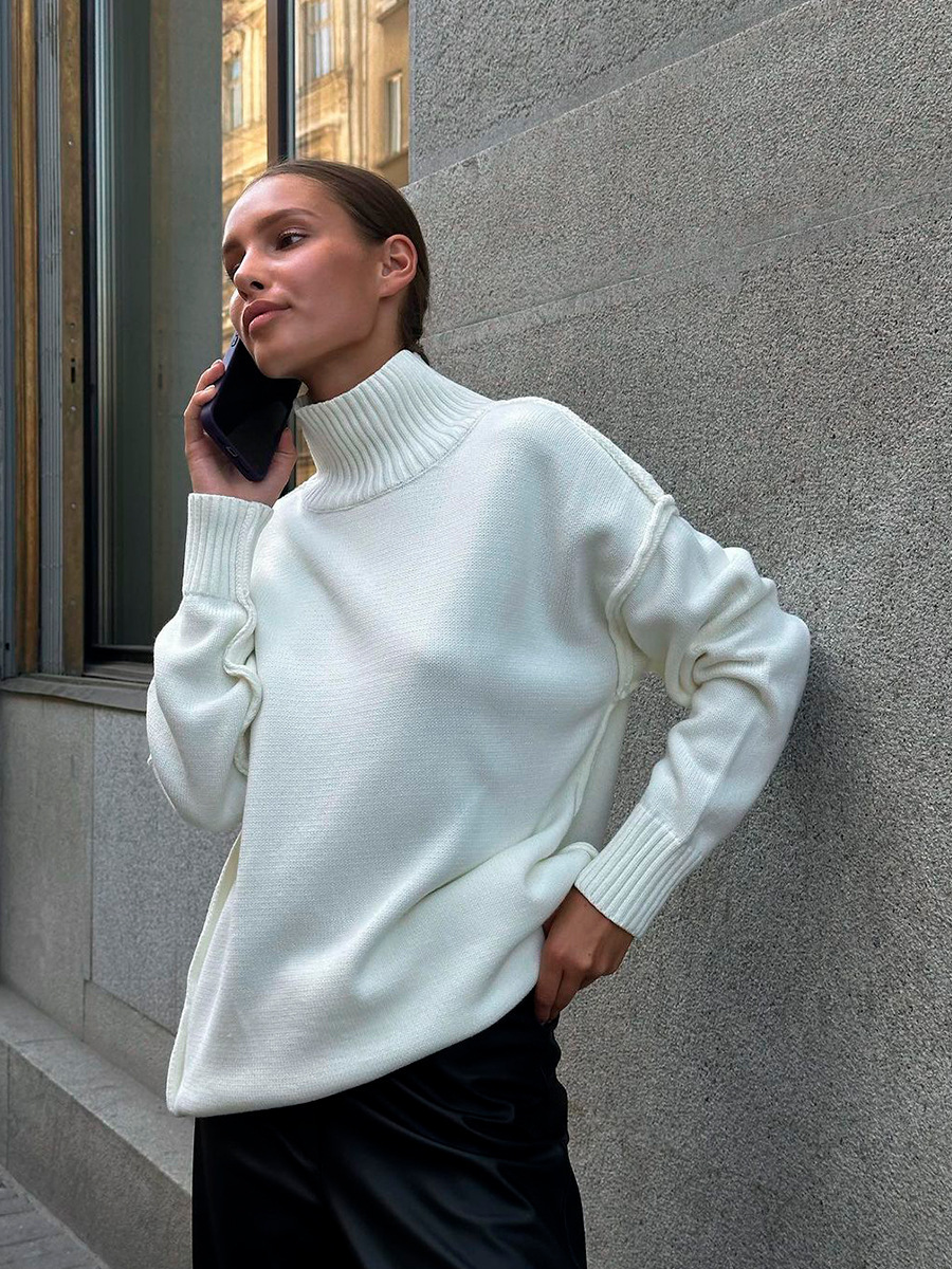 Rosea Wool-Blend Turtleneck Sweater