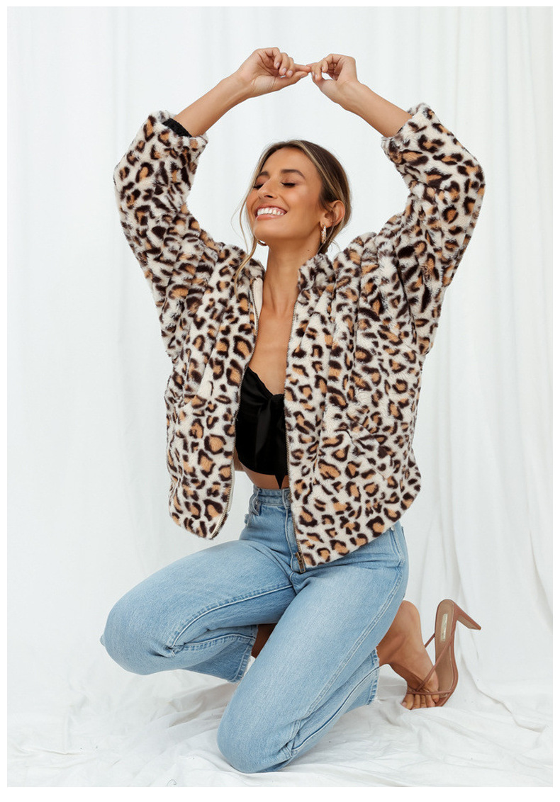 Rosea Allover Leopard Coat