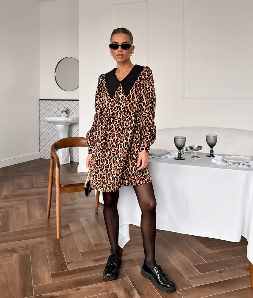 Rosea Leopard Print Dress