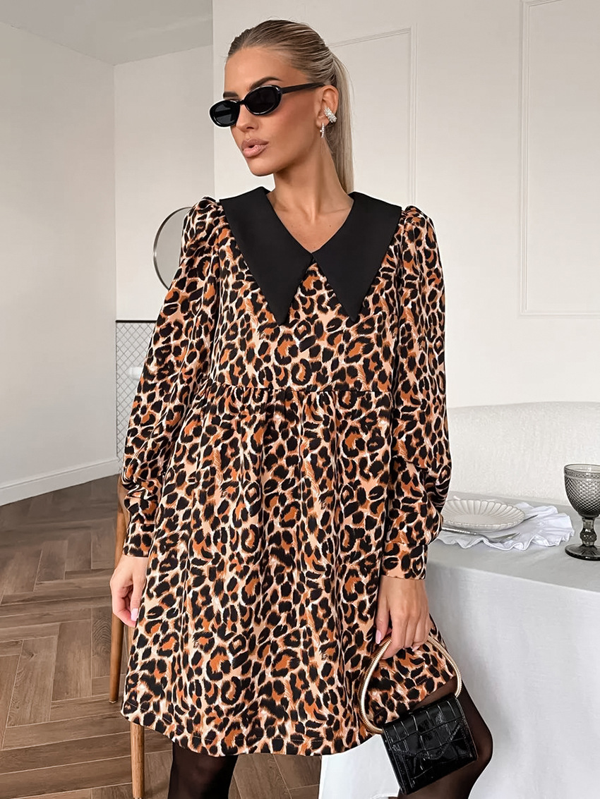 Rosea Leopard Print Dress