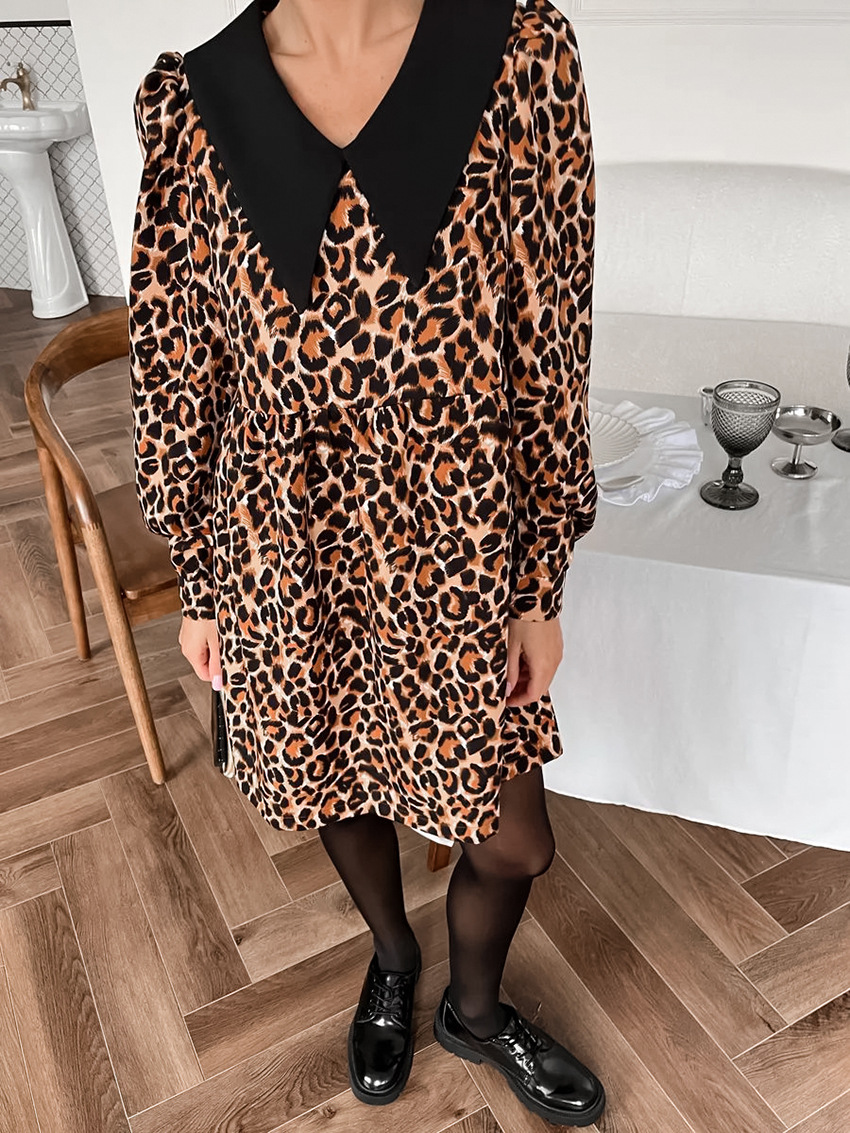 Rosea Leopard Print Dress