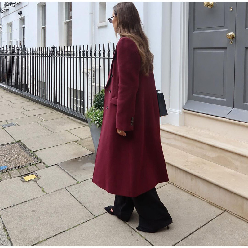 Rosea Red Trench Coat