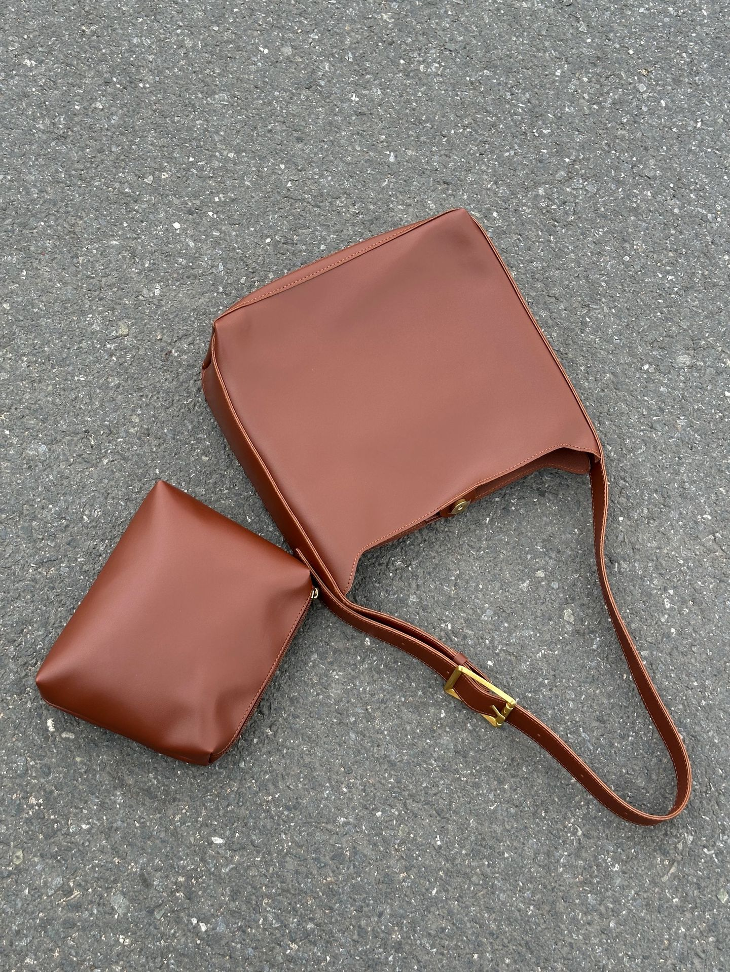 Rosea Leather Shoulder Bag