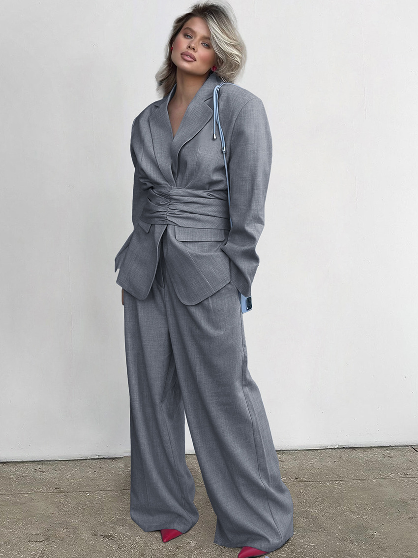 Rosea Two-Piece Grey Suit