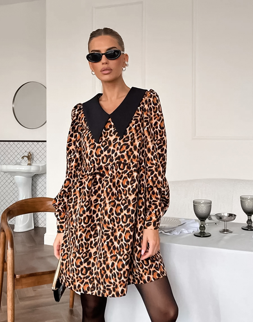 Rosea Leopard Print Dress