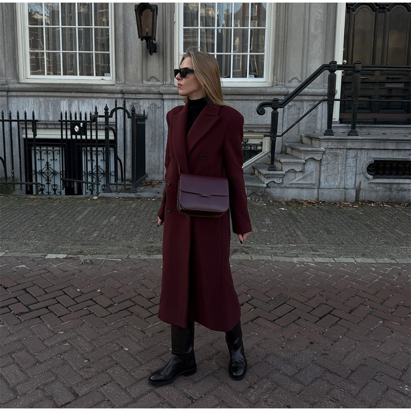 Rosea Red Trench Coat