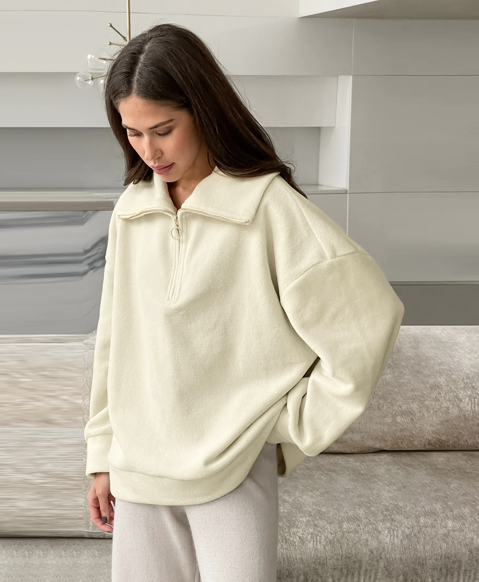 Rosea 1/4 Zip Oversized Sweater