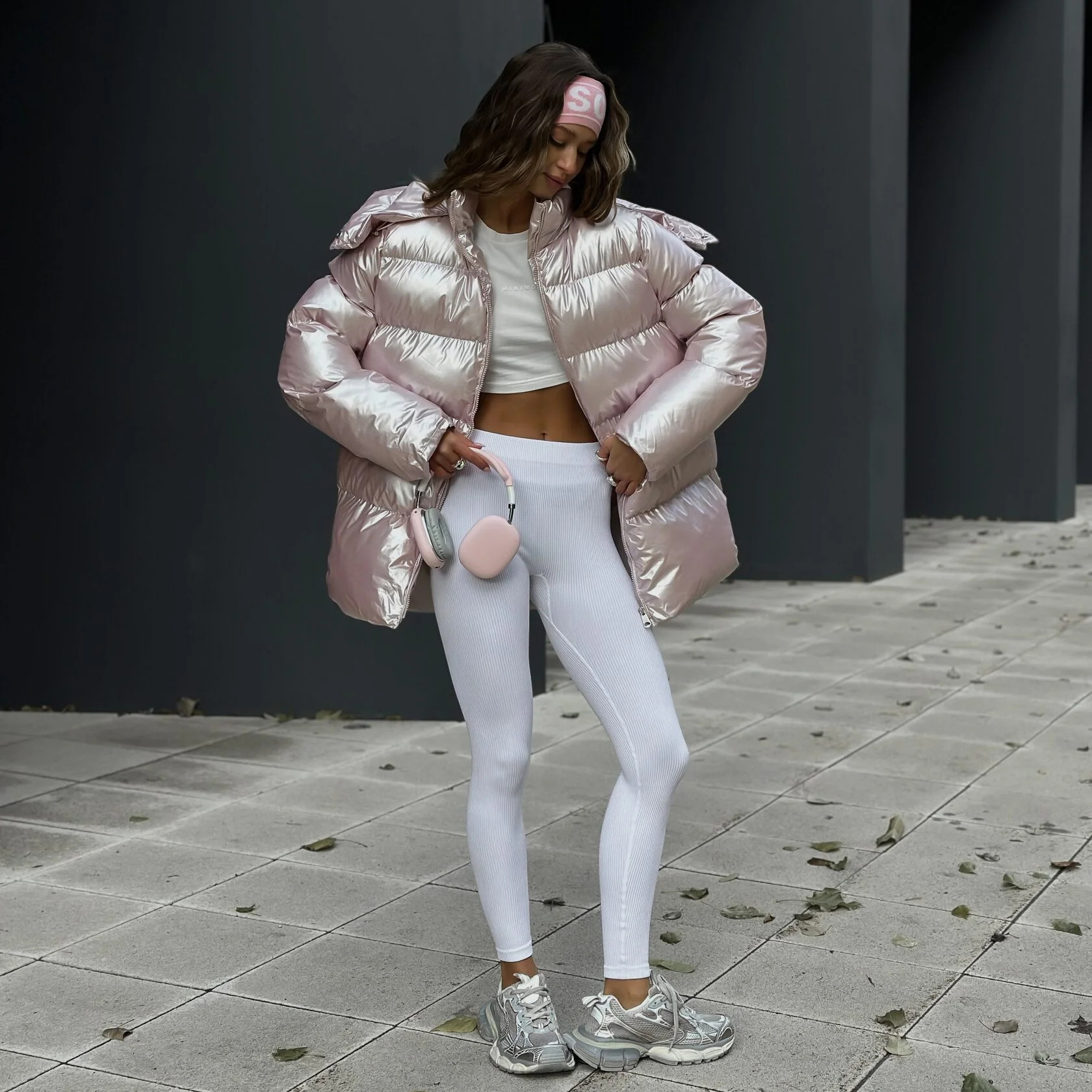 Rosea High Shine Puffer Jacket