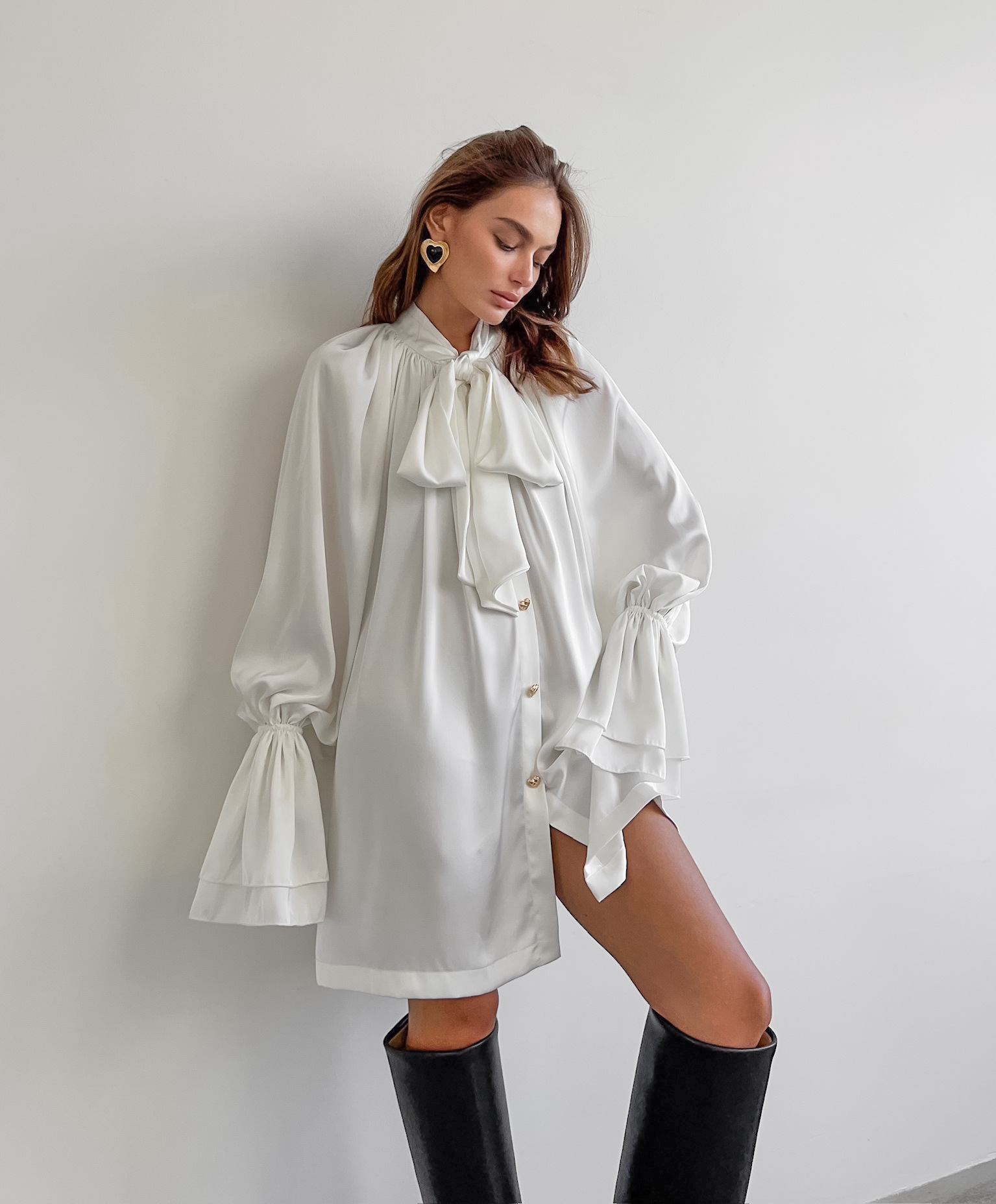 Rosea Bow Tie Blouse