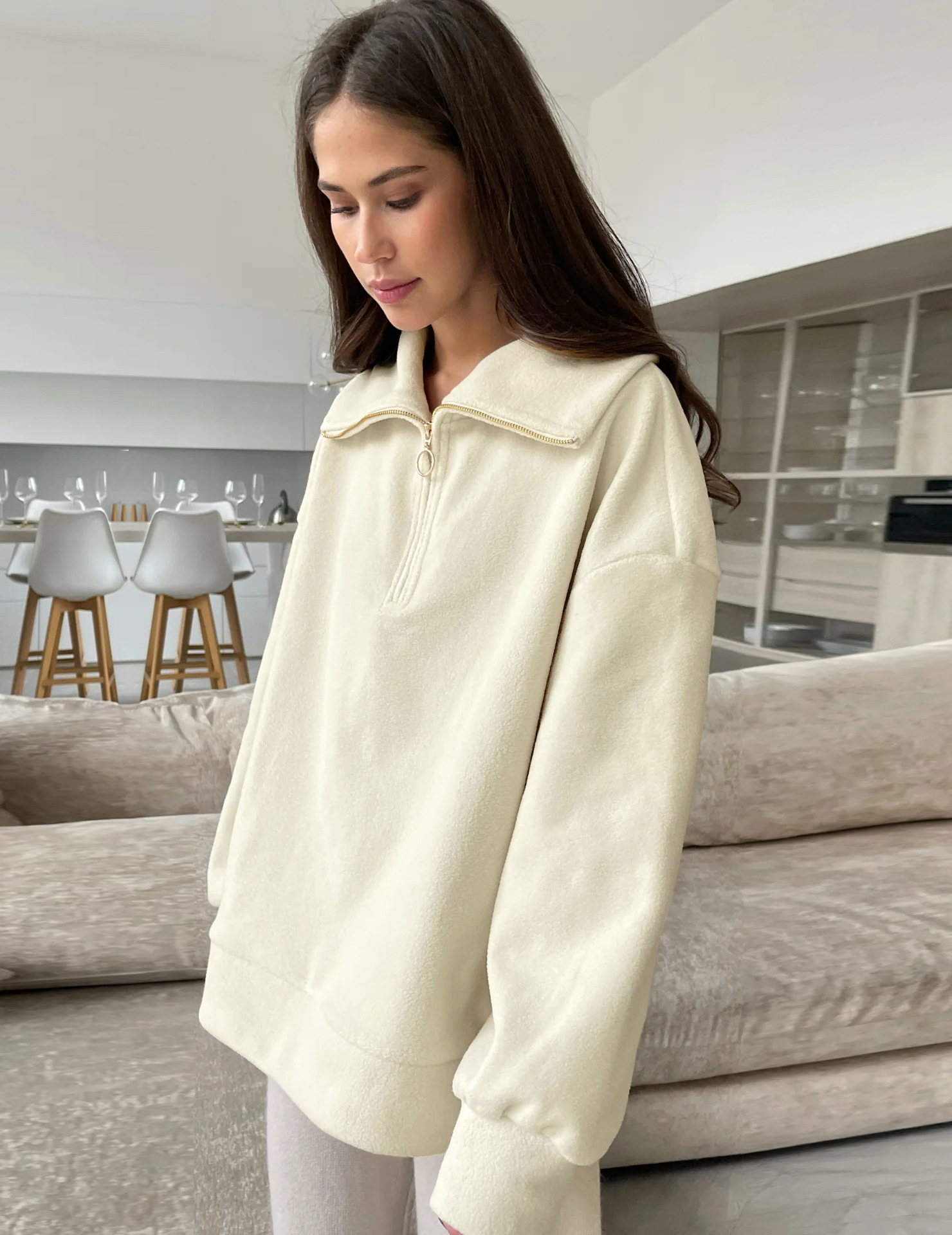 Rosea 1/4 Zip Oversized Sweater