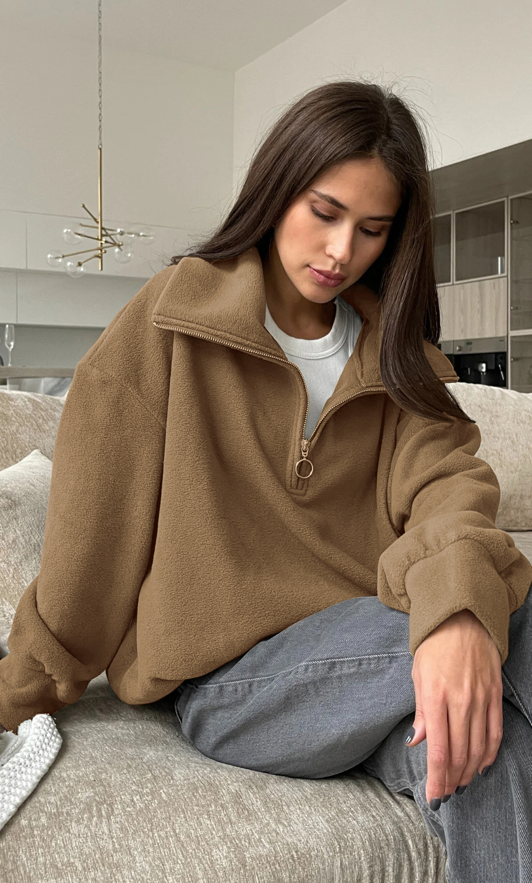 Rosea 1/4 Zip Oversized Sweater