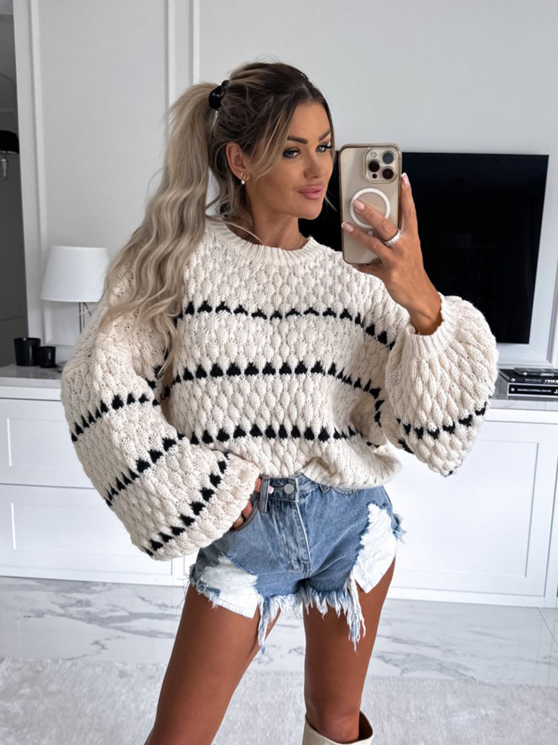 Rosea Chunky Knit Heart Sweater