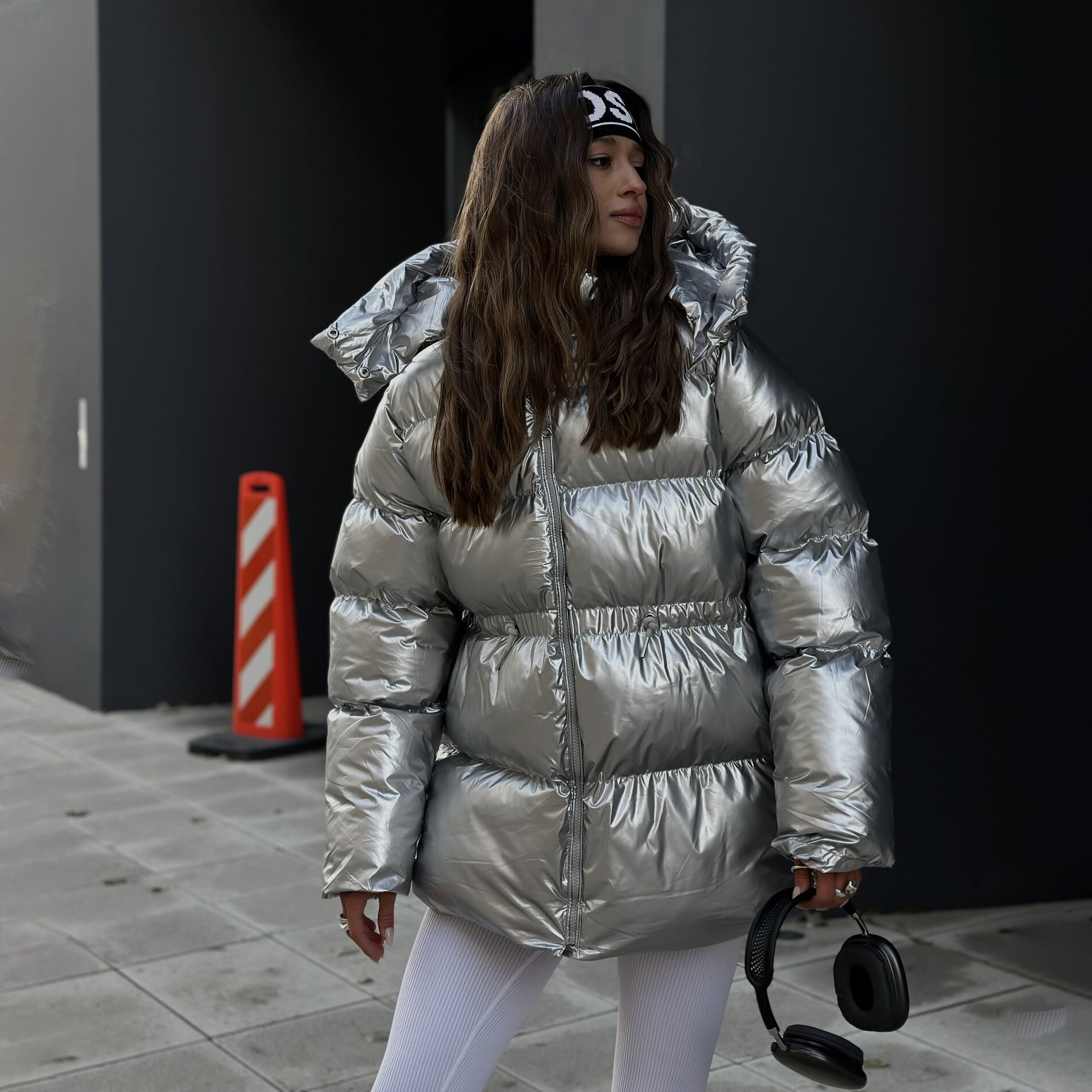 Rosea High Shine Puffer Jacket