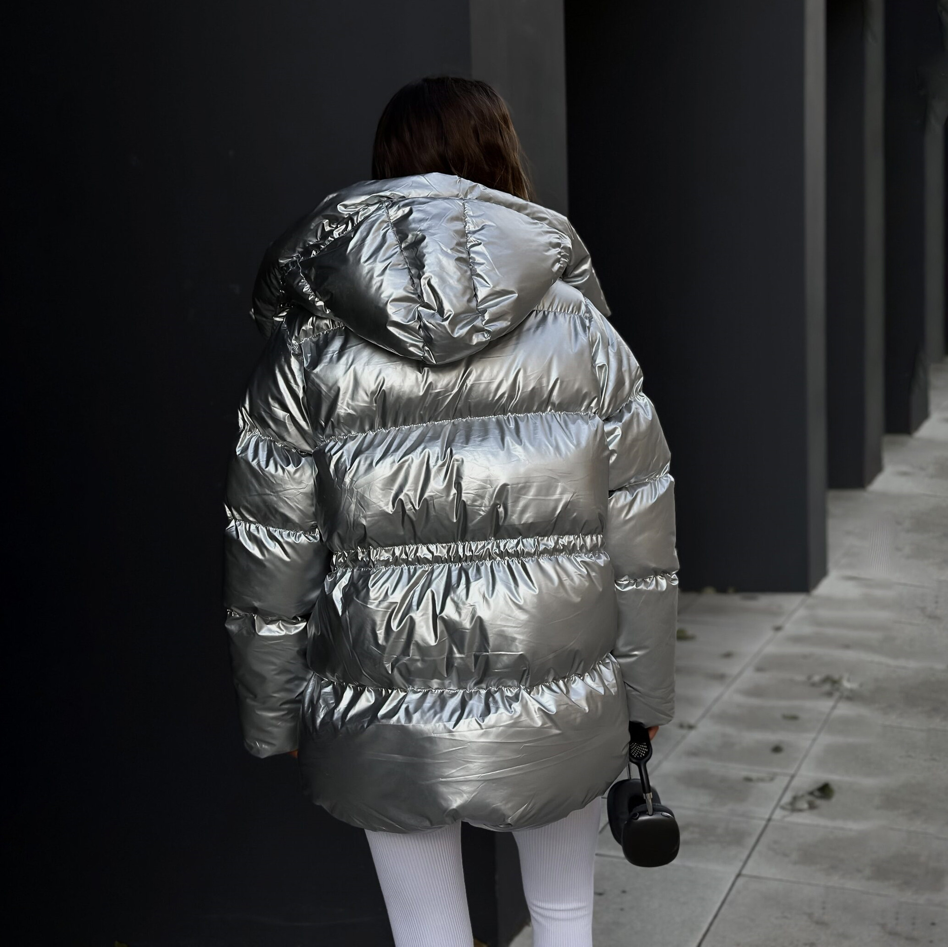 Rosea High Shine Puffer Jacket