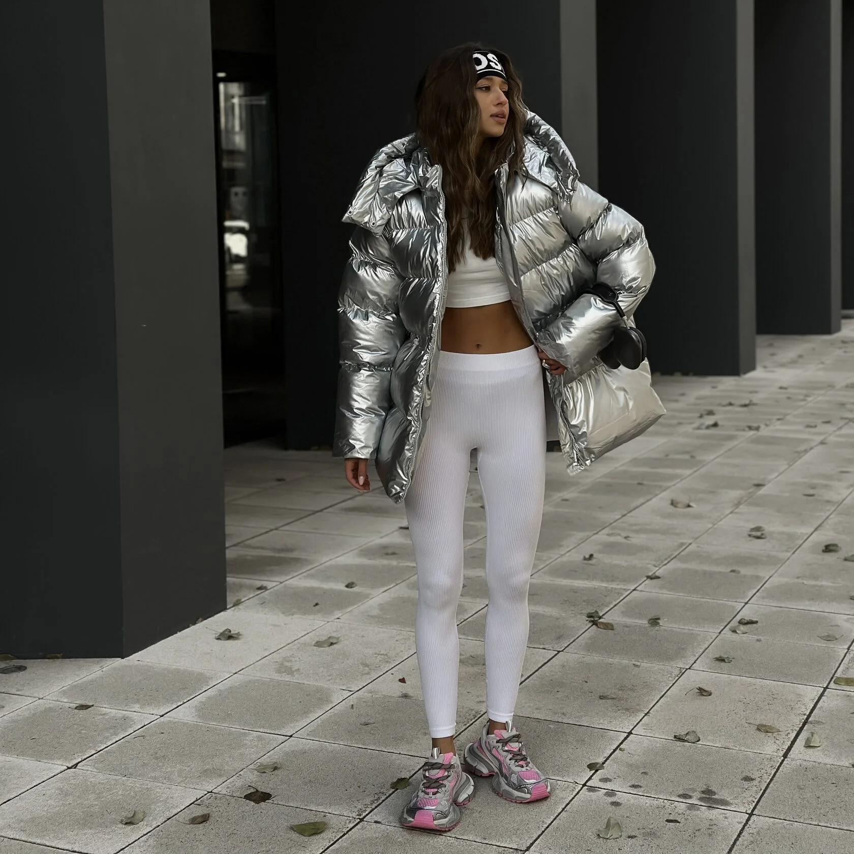 Rosea High Shine Puffer Jacket