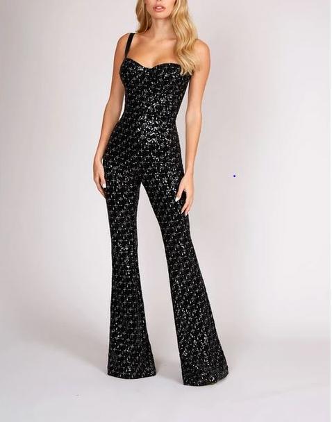 Rosea Avah Glamorous Sequin Jumpsuit