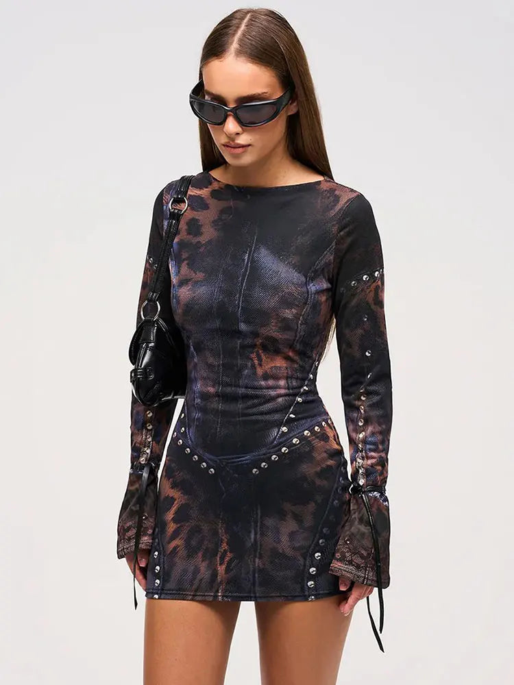 Rosea Alianna Edgy Mini Dress