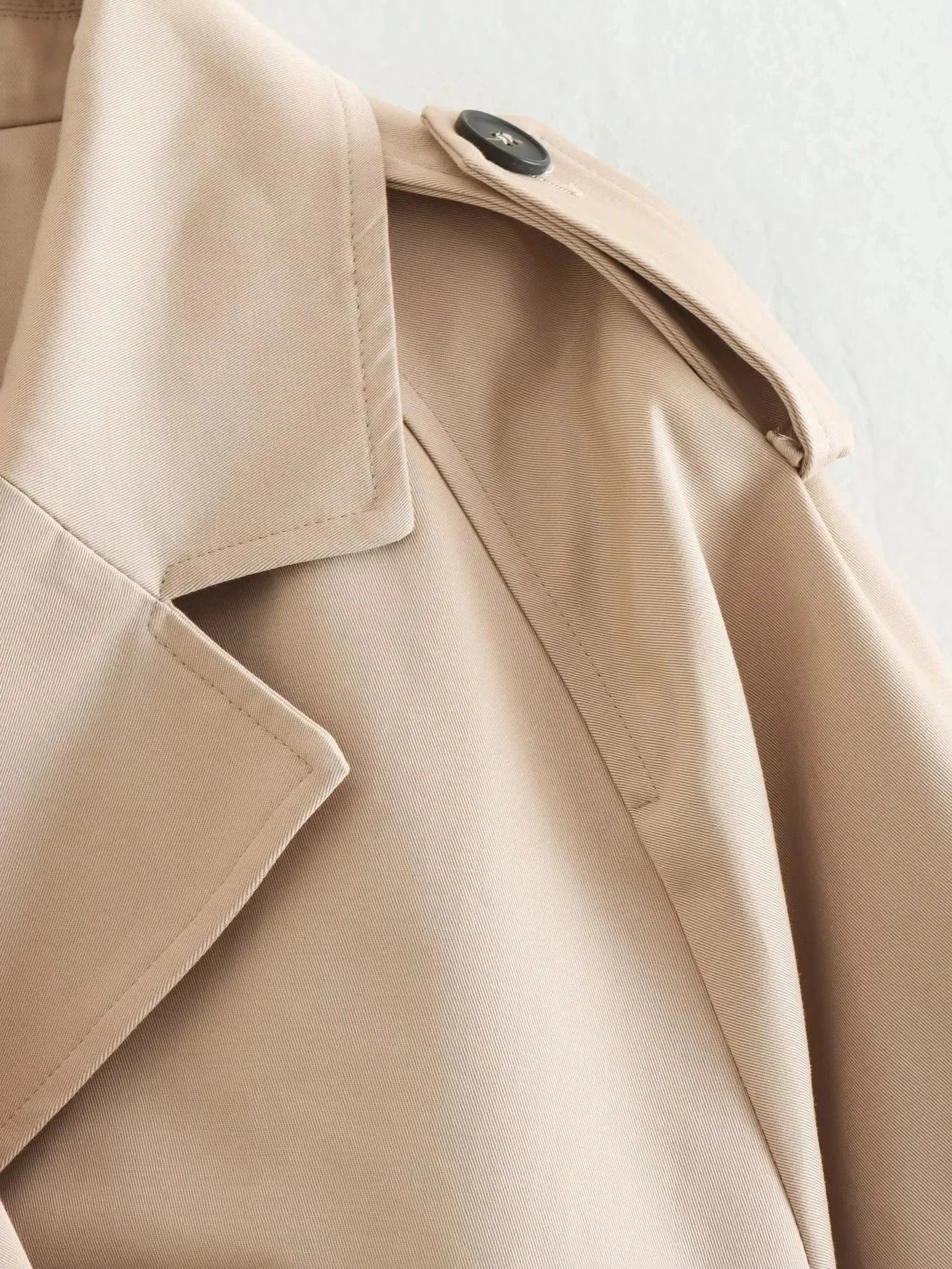 Rosea Cropped Trench Coat