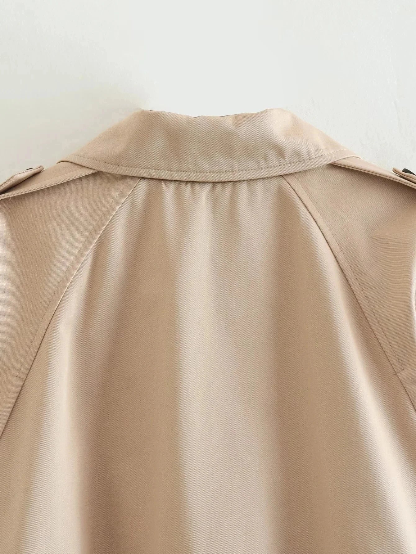 Rosea Cropped Trench Coat