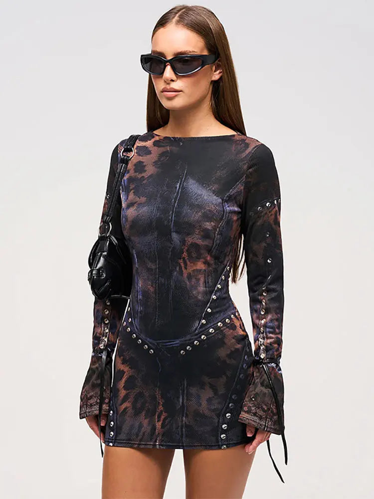 Rosea Alianna Edgy Mini Dress