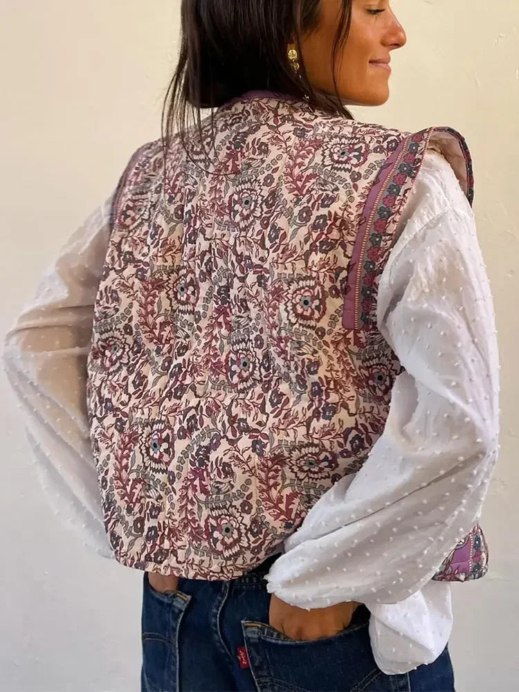 Rosea Patterned Vest