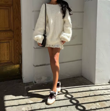 Rosea Esme Fluffy Oversized Sweater