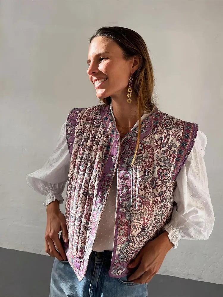 Rosea Patterned Vest