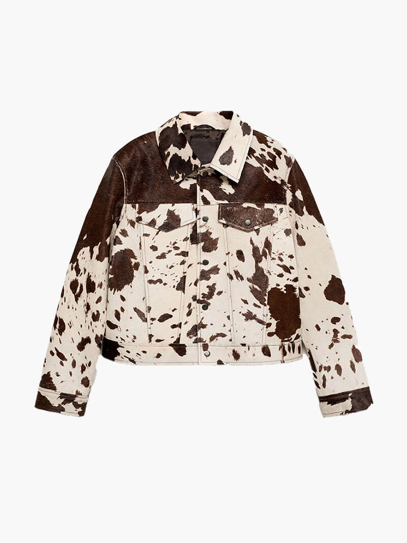 Rosea Cow pattern Jacket