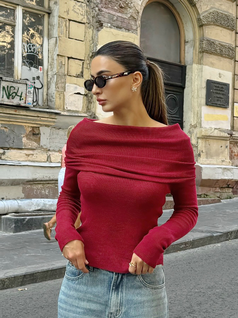 Rosea Off-Shoulder Knit Top