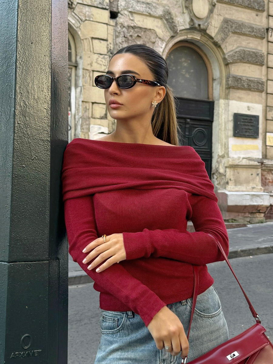 Rosea Off-Shoulder Knit Top