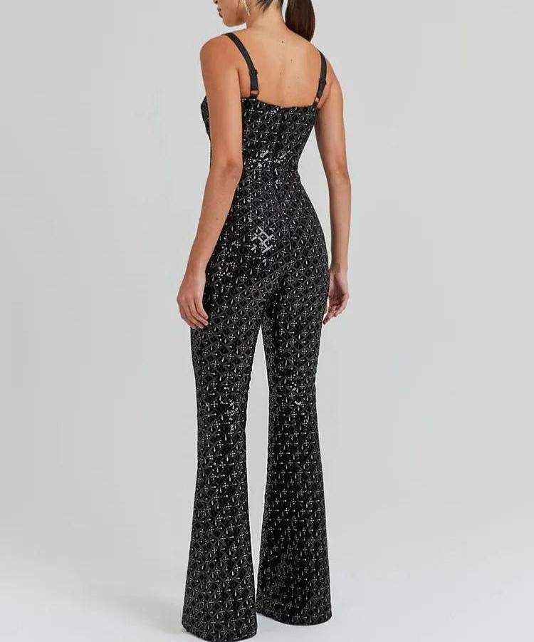 Rosea Avah Glamorous Sequin Jumpsuit