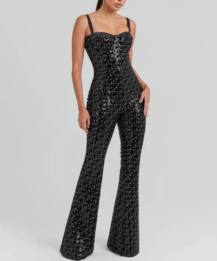 Rosea Avah Glamorous Sequin Jumpsuit