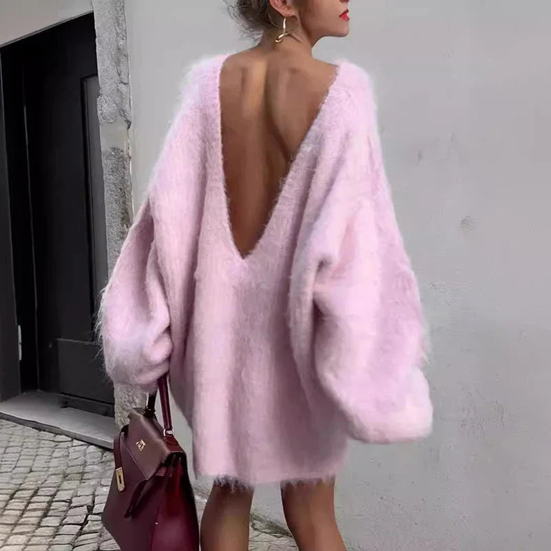 Rosea Esme Fluffy Oversized Sweater